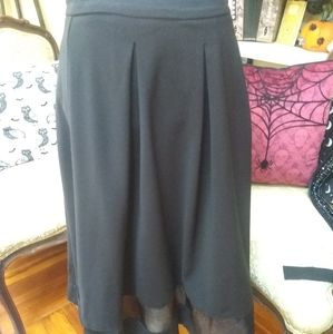 Gothic Aqua Knee length skirt